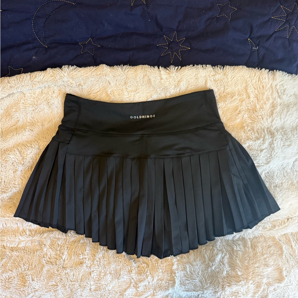 Goldhimge Black Pleated Skirt Small NWOT